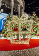 Structure cadeau de noël photobooth - H.260 x L.220 x P.30 cm - 24V