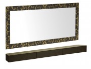 Coiffeuse murale horizontale