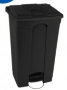 Collecteur de déchets avec pédale en polypropylène 90 L