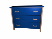 Commode en bois avec 3 tiroirs