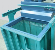 Presse à déchets industriels - Poids balles 30 à 60 kg - Force 5 tonnes