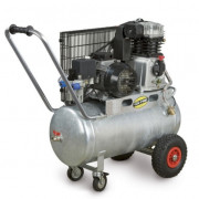 Compresseur d'air bicylindre en fonte - 50 L - 400 l/min - 10 bar