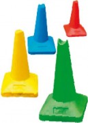 Cône stable de sport - H de 300 à 750 mm