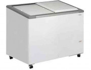 Congélateur avec couvercle coulissant plein