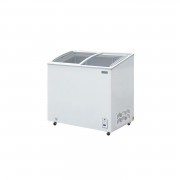 Congélateur vitré à portes coulissantes 200 L