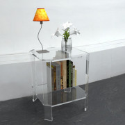 Console plexi pans coupés