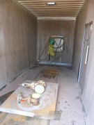 Container de grenaillage sablage aerogommage - Dim. L. 12 x l2.5 x H2.7 m