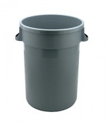 Conteneur à déchet rond - 80 L - Ø.505 mm x H.610 à 685 mm