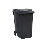 Conteneur à déchets en polyéthylène sur roues - 360L - L.620 x l.850 x H.1090 mm - Coloris au choix