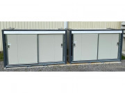 Conteneur coupe-feu 2h - longueur 3m sur 2 niveaux - rétention 2000L