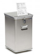 Conteneur de documents confidentiels - Aluminium - Volume : 80 ou 120 L