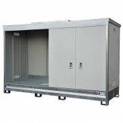 Conteneur de stockage isolé - 4 m - Rétention 1500 L
