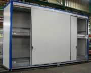 Conteneur de stockage isolé - 32 fûts ou 8 IBC - 4000 L