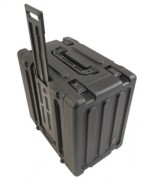 Conteneur double entrée avec roulettes d'angle