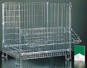 Conteneur en fil pliable - Capacité 1000 kg - Dim. L1250 x P980 x H1050 mm