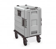 Conteneur isotherme neutre 3 x GN 1/1 sur roues - Avec ou Sans goulotte à condensat - L.710 mm x l.440 mm x H.831 mm