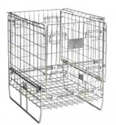 Conteneur en fil pliant - Charge 300 kg - Dim. L649 x P816 x H845 mm