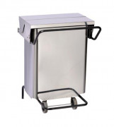 Poubelle alimentaire inox HACCP 70 L sous plan de travail