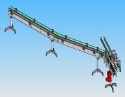Convoyeur à chaîne à palettes