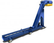 Convoyeur à bande pour copeaux métalliques - Tapis de 38 mm à 100 mm - Angle de remontée de 0° à 70°