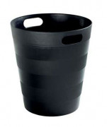 Corbeille a papier - 12 L - Polypropylène noir 100% recyclé