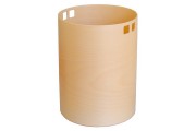Corbeille à papier en bois - Matière : bois hêtre   -  Hauteur : 32 cm