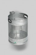 Corbeille acier tubulaire ou murale - 30 L