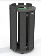 Corbeille d'extérieur plastique recyclé