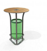 Corbeille de propreté ronde - 60 L