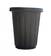 Corbeille de propreté en béton