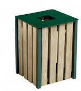 Corbeille de ville en bois - 50L EDEN