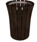 Corbeille de ville plastique recyclé 55 L