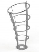 Corbeille de ville sur pied vigipirate - 110 L