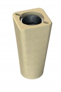 Cendrier en béton armé - Capacité 39 L - H. 680 x l. 349 mm