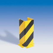 Cornière de protection anti-chocs en U - Dimensions : 160 x 160 mm - Hauteur : 400 à 1200 mm - Épaisseur acier : 5 à 6 mm