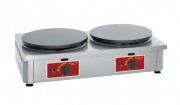 Crêpière à double plaque à gaz