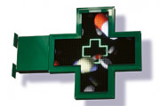  Croix pharmacie - Monochromes, Full color, Croix de vitrine