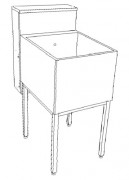 Cuve de nettoyage pour laboratoire