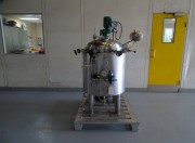 Cuve double enveloppe pour agitation 150 litres occasion