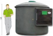 Cuve stockage gasoil en PEHD 2500 ou 5000 L - Débit 60 ou 100 L/min