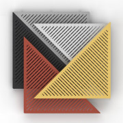 Dalle clipsable triangulaire - Dimensions (mm) : 400 x 400