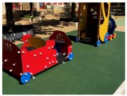 Dalle pour aire de jeu en caoutchouc - 500×500 mm