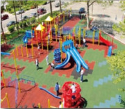 Dalles amortissante de sécurité 