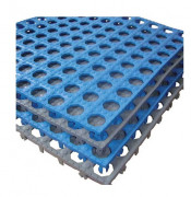 Dalles de sol Xpress BouMatic antidérapantes pour salle de traite 