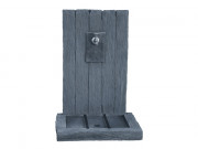 Fontaine murale d'extérieur en pierre - Dim. L60 x l44 x H88 cm