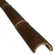 Demi-bambou noir - Diamètre : 7/10cm  - Longueur : 300 cm