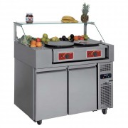 Desserte réfrigérée snacking 2 portes