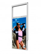 Totem vitrine poster double-face 55"