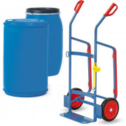 Diable à fûts plastique 120/220 L - Charge 250 kg - H. 1300 mm