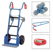 Diable pour appareils complet avec roues gonflables